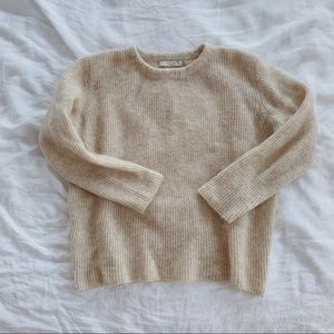 Mohair Sweater Cream M 7115 Szeki